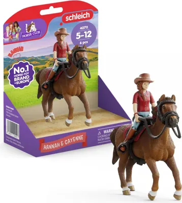 Produktbild von schleich HORSE CLUB Hannah & Cayenne, 5 Jahr(e), Horses, Mehrfarbig