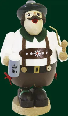 Obrázek produktu pro Kuřácká figurka Bavorák s hrnkem výška= 17cm NOVINKA