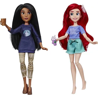 Immagine prodotto di Hasbro, bambole Disney Princess Ariel e Pocahontas di Ralph Reichts 2, colorate