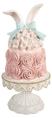 Immagine prodotto di Clayre & Eef Torta decorativa a figure Ø 17x35 cm Plastica bianca