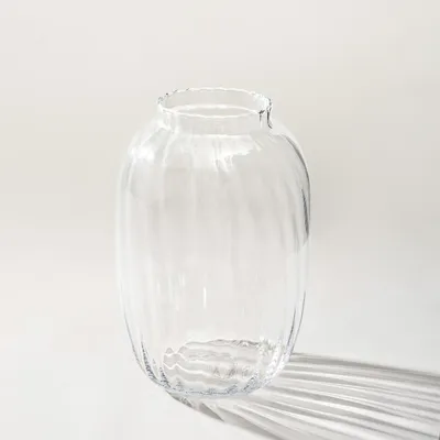 Zdjęcie produktu dla Wazon Glass Flow 18x18x28 cm