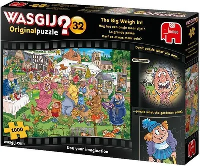 Produktbild von Jumbo Wasgij Original 32 Darf Es Etwas Mehr Sein? 1000 Pieces Puzzle One Size
