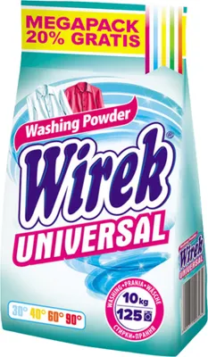 Zdjęcie produktu dla Wirek Uniwersalny Proszek Do Prania 10 Kg 125 Prań