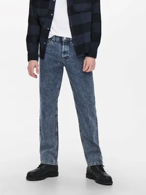 Obrázok produktu pre Jeans s voľným strihom Straight Leg Stoned Washed nohavice ONSEDGE |