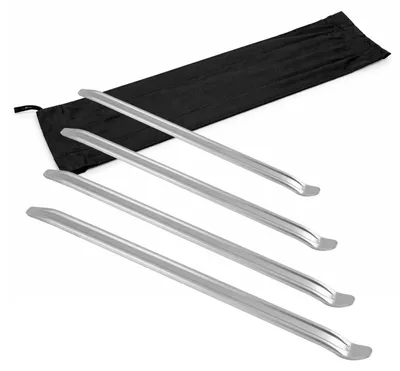 Productafbeelding van Bandenlichter - Verchroomd staal - Set van 4 stuks - 300 tot 600 mm