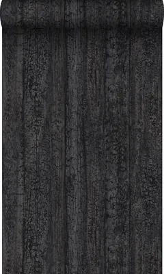 Productafbeelding van Origin Wallcoverings behang houtmotief zwart 53 cm x 10.05 m
