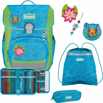 Produktbild von Scout NEO Schulranzen Set (4 tlg.), Water Lily