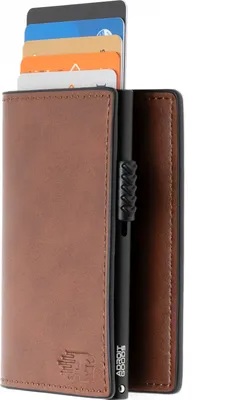 Obrázok produktu pre AdroitGoods Card Holder 7 Card Wallet - Puzdro na kreditné karty s technológiou RFID - koža/hnedá