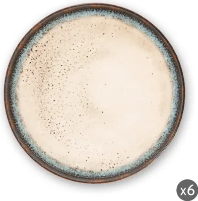 Zdjęcie produktu dla Excelsa Zestaw 6 płaskich talerzy Zeus Ceramic 27X3 Cm Kolorowy