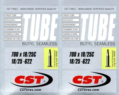Produktbild von Cst Presta 40 Mm Fahrradschlauch Schwarz 700C / 18-25 Schwarz 700C