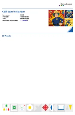 Produktbild von 3 x 49 Teile Ravensburger Kinder Puzzle Feuerwehrmann Sam Bei Gefahr rufen 09386