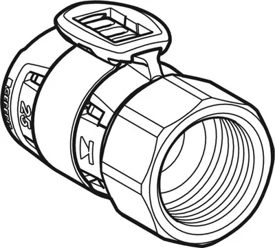 Produktbild von Geberit Übergang FlowFit mit IG DN15/10 20mm, Rp 3/8