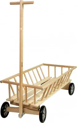 Immagine prodotto di Carretto giocattolo in legno Micki - carrello in legno colorato