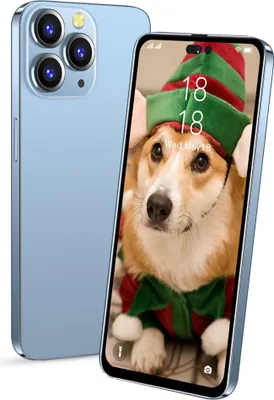 Produktbild von 6.5" HD I14promax Smartphone MTK6753 Octa-Core 3GB RAM 32GB ROM AMOLED Bildschirm Android 8.1 4G Netzwerk Telefon Blau EU Plug