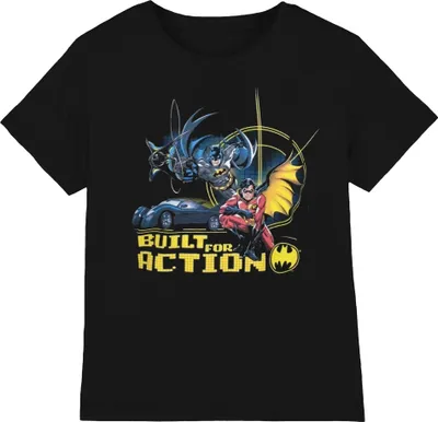 Produktbild von Batman - "Built For Action" T-Shirt für Herren NS8377 (XXL) (Schwarz)