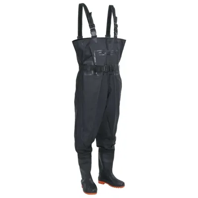 Immagine prodotto di vidaXL Waders con stivali e cintura nera taglia 39