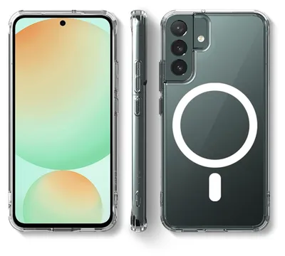 Obrázok produktu pre Pre Samsung Galaxy S24 FE TPU MagSafe ochranné puzdro na mobilný telefón zadný kryt priehľadný
