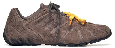 Produktbild von Adidas Damen Halbschuhe LA7683XXA Wildleder Braun Schnürer flacher Absatz