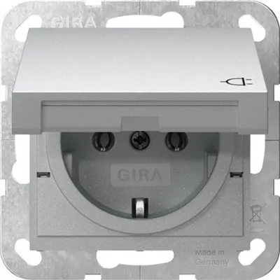 Produktbild von GIRA Steckdose SCHUKO 445426 KD System 55 F Alu