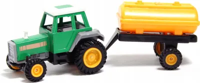 Produktbild von Spielzeug Traktor mit Anhänger 14cm Landmaschine Bauernhof Fahrzeug Kinder Geschenk