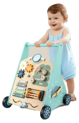 Produktbild von Holz Baby Schiebewagen, Multifunktionales Aktivitätszentrum, Sichere Gestaltung, MULTI