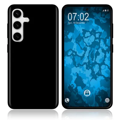 Produktbild von PhoneNatic Case kompatibel mit Galaxy S25 Plus Silikon Hülle schwarz Cover