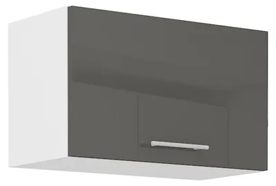 Produktbild von Küche Hängeschrank 60 Lara Grau Hochglanz + Weiss matt Küchenzeile Küchenblock