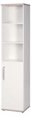 Produktbild von roba Standregal 'Moritz', Korpus & Fronten weiß, Dekorelemente 'Luna Elm', für Baby- & Kinderzimmer