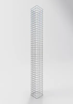 Produktbild von Gabionensäule eckig 22  cm x 22  cm, 200 cm Höhe, MW 5 cm x 5 cm