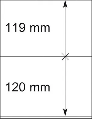 Produktbild von Lindner 802204P T-Blanko-Blätter - 10er-Packung