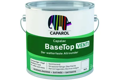 Produktbild von Caparol Capalac BaseTop Venti, weiss, 2,5l