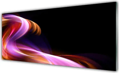 Produktbild von Glasbilder 125x50 Wandbild Druck auf Glas Abstrakte Welle Kunst