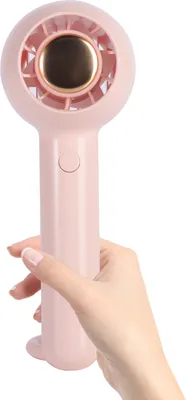 Produktbild von Tragbarer Handventilator, USB wiederaufladbarer Ventilator, Geschwindigkeit einstellbar Lüfter Outdoor und Reisen (Rosa)