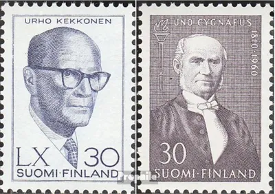 Produktbild von Briefmarken Finnland 1960 Mi 524,527 (kompl.Ausg.) gestempelt Urho Kekkonen