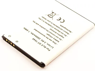 Produktbild von Akku für ALCATEL ersetzt TLi019B1, TLi018B2, TLi020FA, Tli020F1, TLi020F2, TLi020G1, TLi019B2