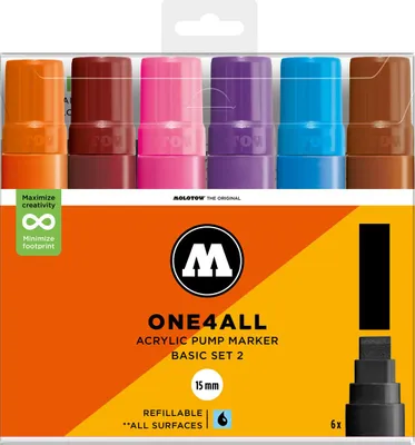 Produktbild von Molotow Acrylmarker One4All 627HS Basic Set 2
