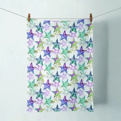 Produktbild von A Weihnachten Geschirrtuch 50 cm x 70 cm Watercolour stars