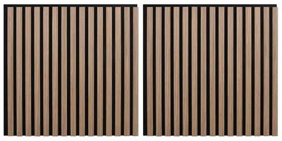 Obrázok produktu pre Nástenné panely vidaXL, 2 ks, hnedé, 60,5 x 60 cm
