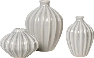 Produktbild von Broste Copenhagen Amalie Vase Rainy Day Grey 3tlg