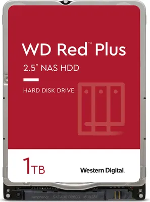 Produktbild von WD Red™ Plus NAS-Festplatte 2,5 Zoll 1 TB, 5400 rpm, SATA 6 Gbit/s
