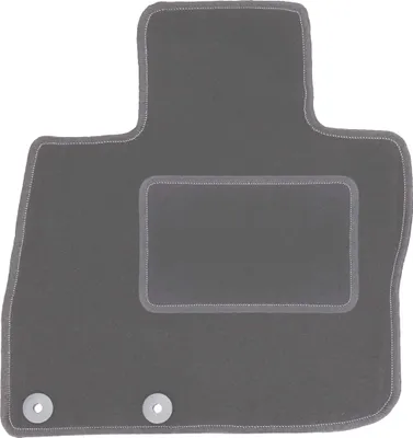 Produktbild von Fahrerfußmatte Velours graphit passend für Honda Civic VIII (2006-2012, Schrägheck) – mit Befestigungen – passgenau