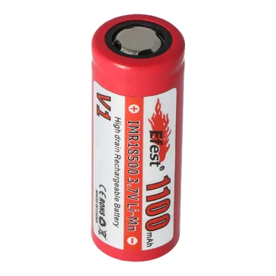 Produktbild von Efest IMR 18500 V1 - 1100mAh 3,7V (Pluspol flach)