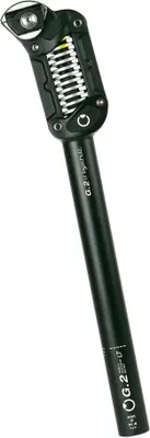 Imagen del producto de Soporte de sillín G2 LT, diámetro 33.9 mm, 480 mm, marca byschulz, con suspensión, recorrido de 50 mm, extra resistente, para usuarios de 125-150 kg