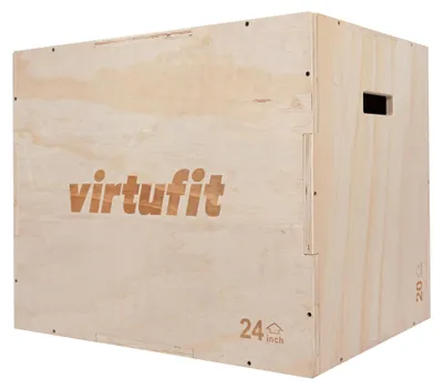 Immagine prodotto di Scatola pliometrica multifunzione in legno, ideale per l'allenamento funzionale