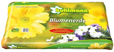 Produktbild von Kuhlmann Blumenerde für Zimmer- Beet- Kübel- und Balkonpflanzen 10 Liter Artikel EAN 4029788000077