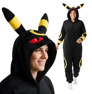 Image de Pyjama combinaison Kigurumi costume pour adultes Pokémon Noctali XXXL: 195-205 cm