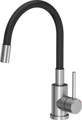 Produktbild von QUADRON MAGGIE Steinsteel Stretch Küchenarmatur schwarz