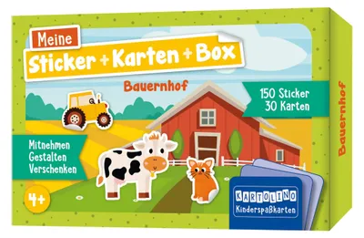 Obrázek produktu pro Meine Sticker + Karten + Box - Bauernhof