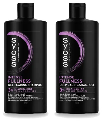 Obrázok produktu pre 2 balenia šampónu Syoss Intense Fullness – 440 ml – výhodná sada – 2 kusy