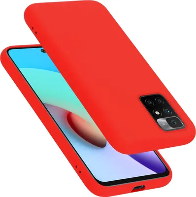 Obrázok produktu pre Cadorabo ochranné puzdro pre Xiaomi RedMi 10 / RedMi NOTE 11 4G v červenom puzdre na mobilný telefón Puzdro Kryt TPU puzdro